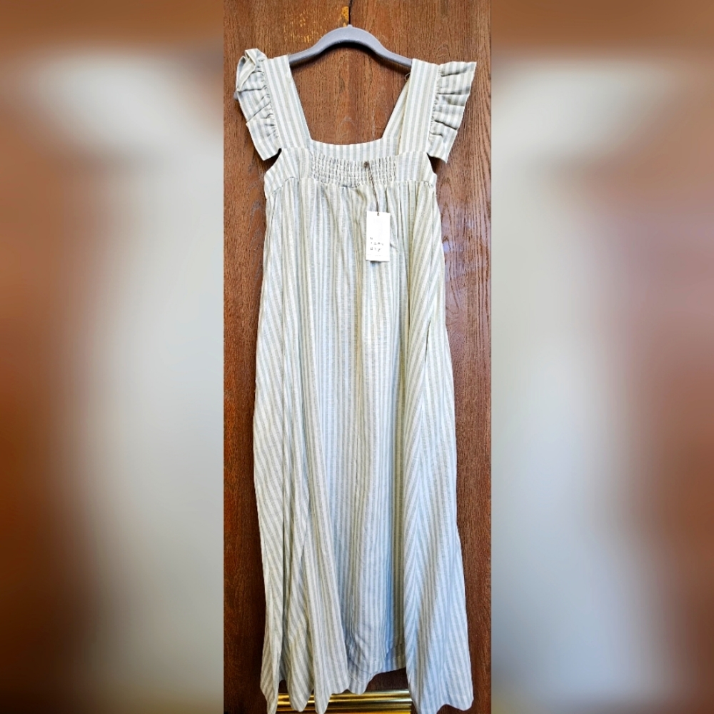 A New Day, ruffle strap summer dress with pockets, new with tag - XS